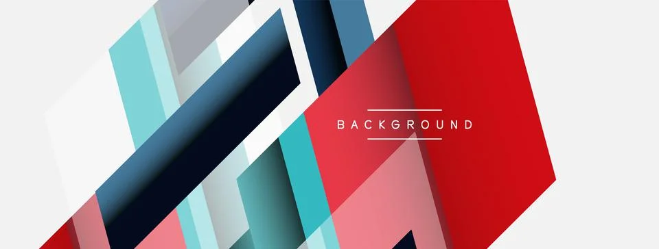 Background. Geometric diagonal square shapes and lines abstract composition イラスト素材
