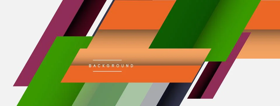 Background. Geometric diagonal square shapes and lines abstract composition Stock Illustration