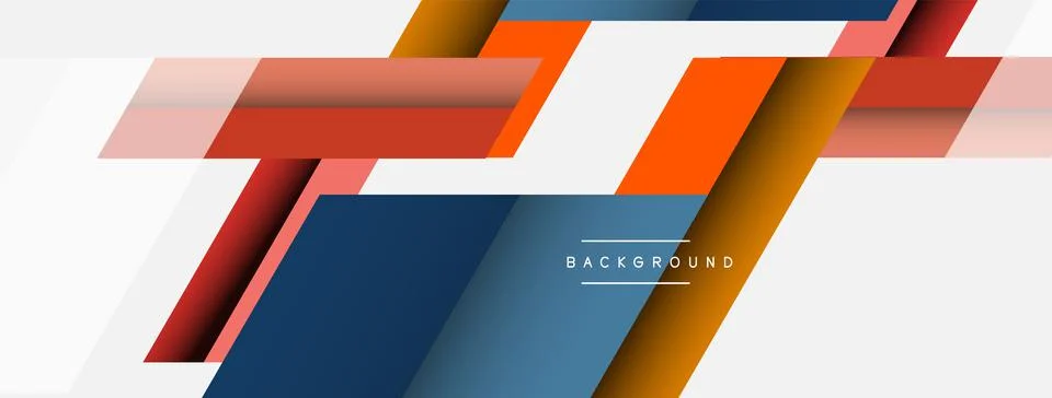 Background. Geometric diagonal square shapes and lines abstract composition Illustrazione stock