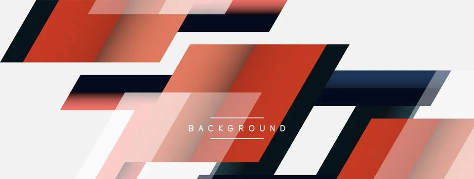 Background. Geometric diagonal square shapes and lines abstract composition Stock Illustration