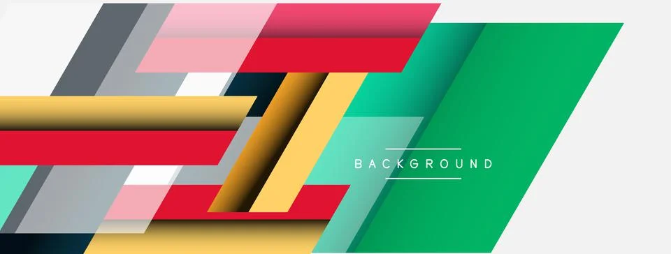 Background. Geometric diagonal square shapes and lines abstract composition 스톡 일러스트
