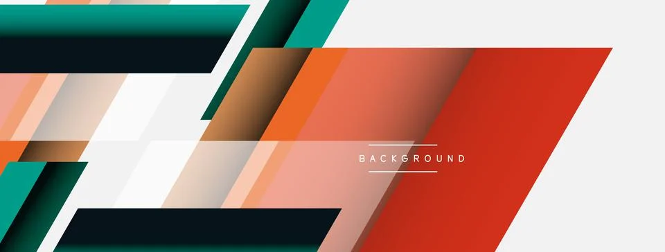 Background. Geometric diagonal square shapes and lines abstract composition Stock Illustration