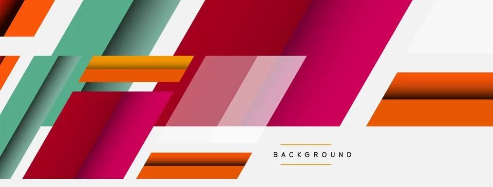 Background. Geometric diagonal square shapes and lines abstract composition 스톡 일러스트