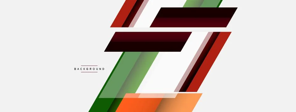 Background. Geometric diagonal square shapes and lines abstract composition Stock Illustration