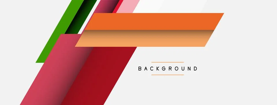 Background. Geometric diagonal square shapes and lines abstract composition Stock Illustration