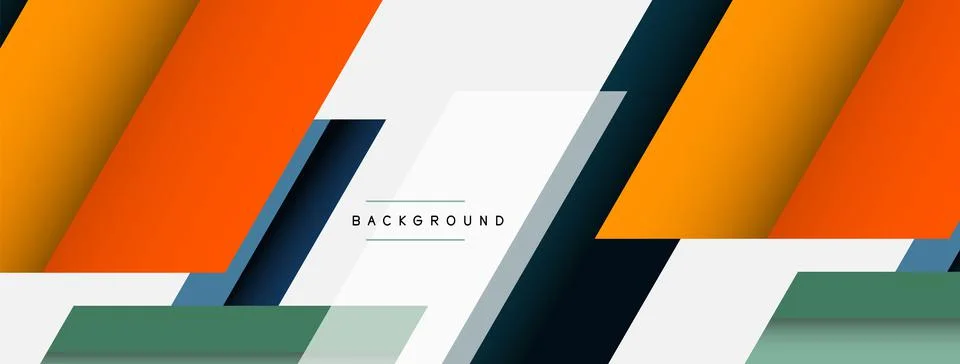Background. Geometric diagonal square shapes and lines abstract composition イラスト素材