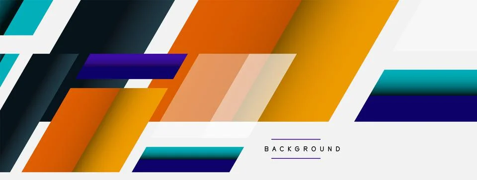 Background. Geometric diagonal square shapes and lines abstract composition 库存插图