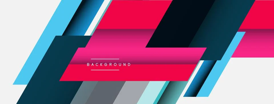 Background. Geometric diagonal square shapes and lines abstract composition イラスト素材