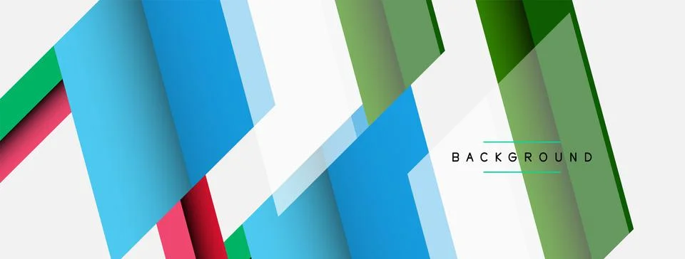 Background. Geometric diagonal square shapes and lines abstract composition Stock Illustration