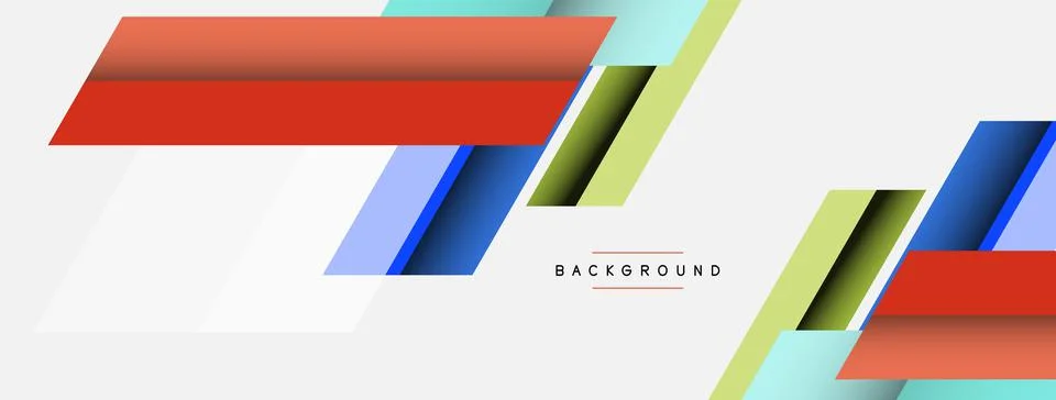 Background. Geometric diagonal square shapes and lines abstract composition Stock Illustration