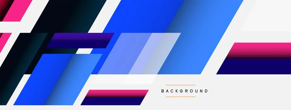 Background. Geometric diagonal square shapes and lines abstract composition 스톡 일러스트