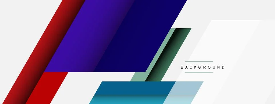 Background. Geometric diagonal square shapes and lines abstract composition 库存插图