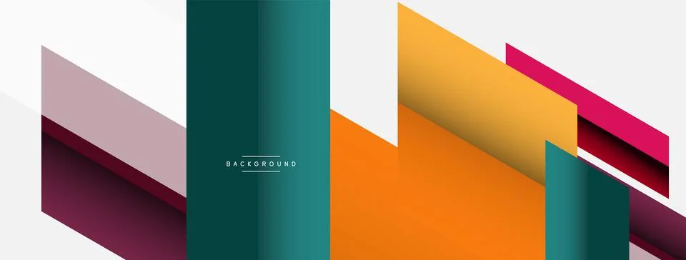 Background. Geometric diagonal square shapes and lines abstract composition Stockillustratie