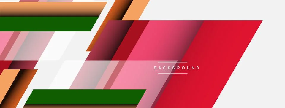 Background. Geometric diagonal square shapes and lines abstract composition Stock Illustration