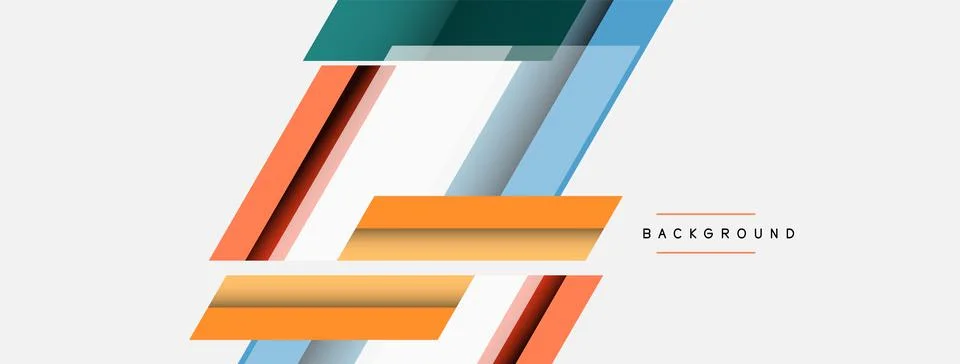 Background. Geometric diagonal square shapes and lines abstract composition 스톡 일러스트