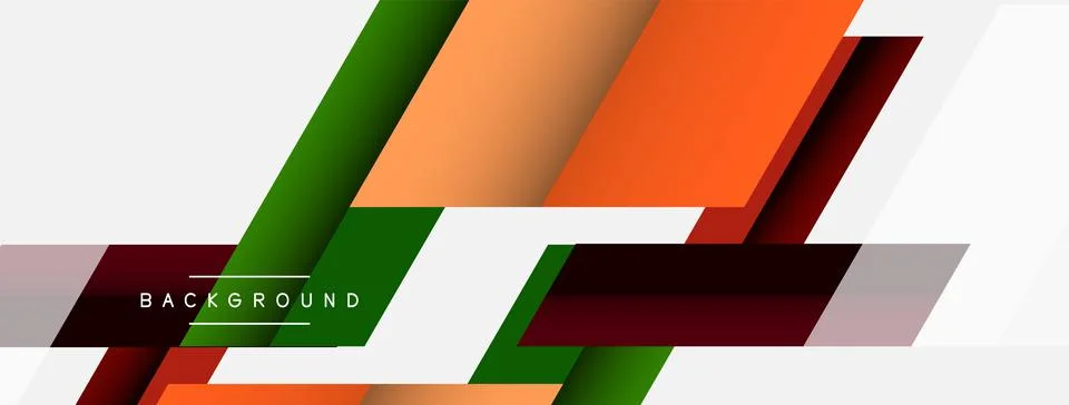 Background. Geometric diagonal square shapes and lines abstract composition Illustrazione stock