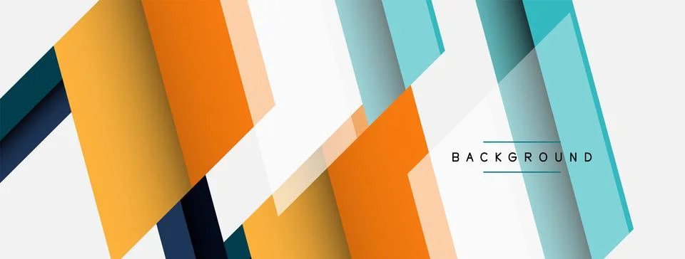 Background. Geometric diagonal square shapes and lines abstract composition 库存插图