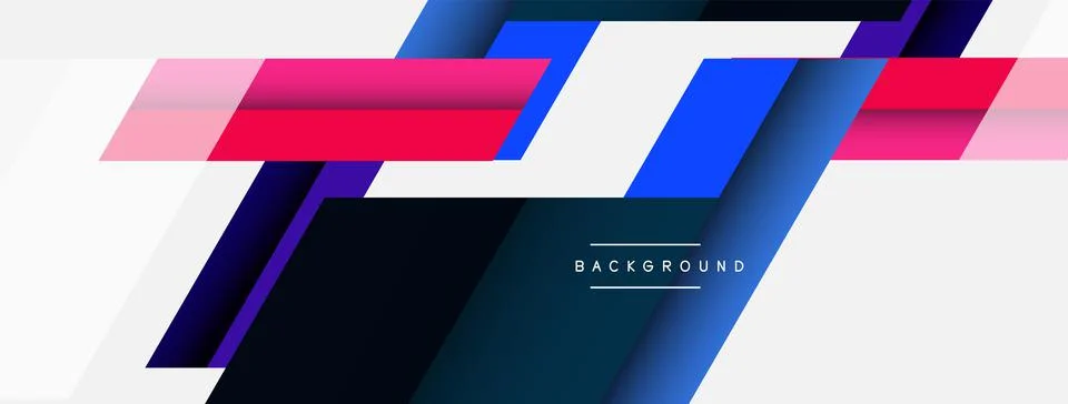 Background. Geometric diagonal square shapes and lines abstract composition Stockillustratie