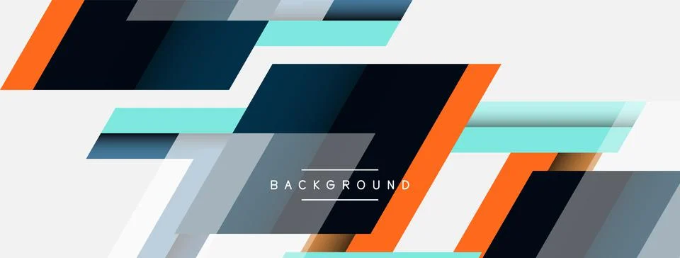 Background. Geometric diagonal square shapes and lines abstract composition イラスト素材