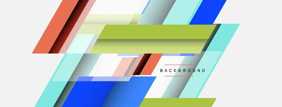 Background. Geometric diagonal square shapes and lines abstract composition Stockillustratie