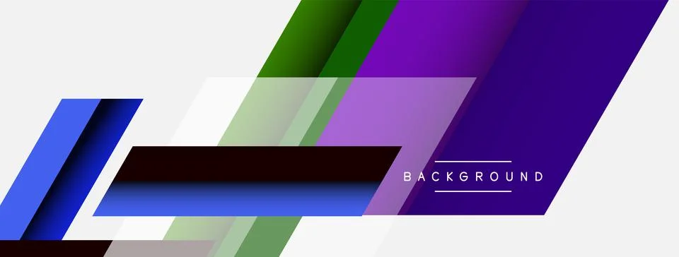 Background. Geometric diagonal square shapes and lines abstract composition 库存插图