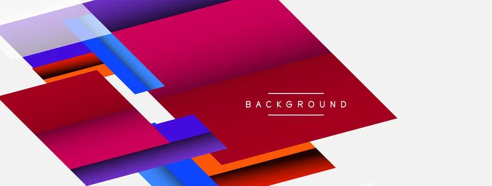 Background. Geometric diagonal square shapes and lines abstract composition Stock Illustration