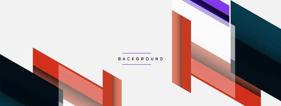 Background. Geometric diagonal square shapes and lines abstract composition Stock Illustration