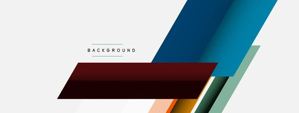 Background. Geometric diagonal square shapes and lines abstract composition 库存插图