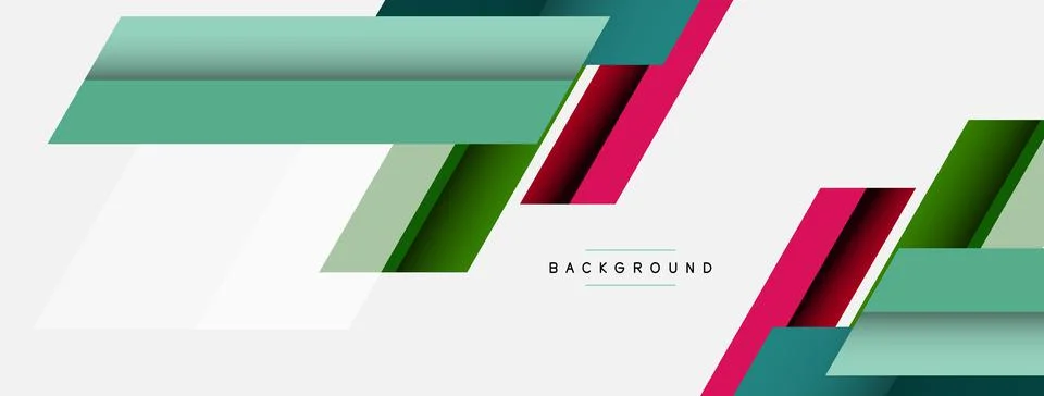 Background. Geometric diagonal square shapes and lines abstract composition Stock Illustration