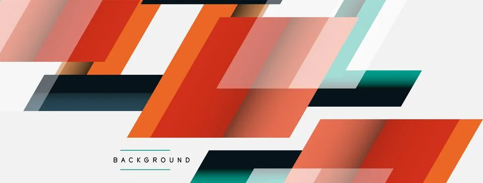 Background. Geometric diagonal square shapes and lines abstract composition Stockillustratie