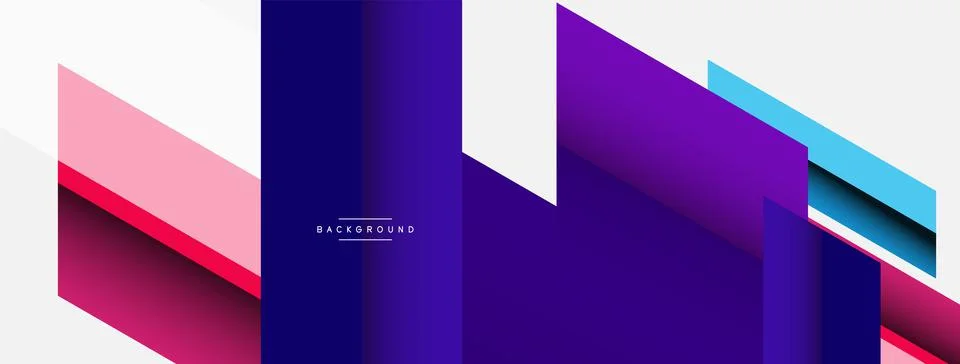 Background. Geometric diagonal square shapes and lines abstract composition Stockillustratie