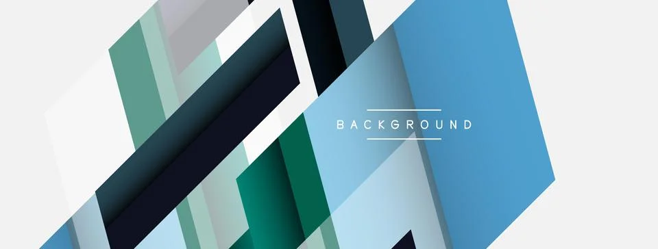 Background. Geometric diagonal square shapes and lines abstract composition 库存插图
