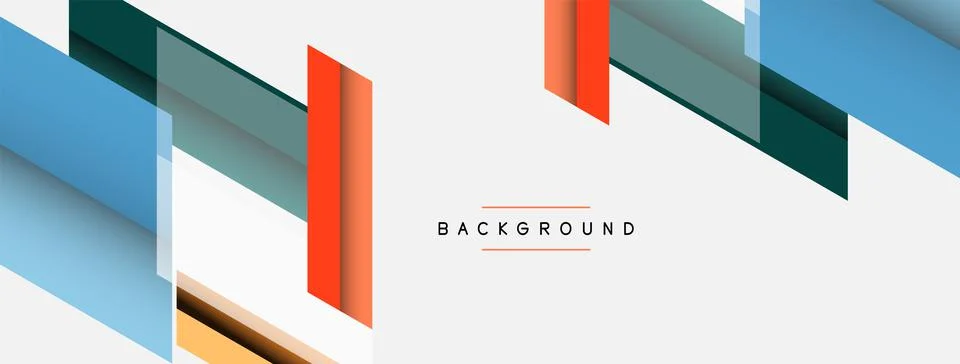 Background. Geometric diagonal square shapes and lines abstract composition Stockillustratie