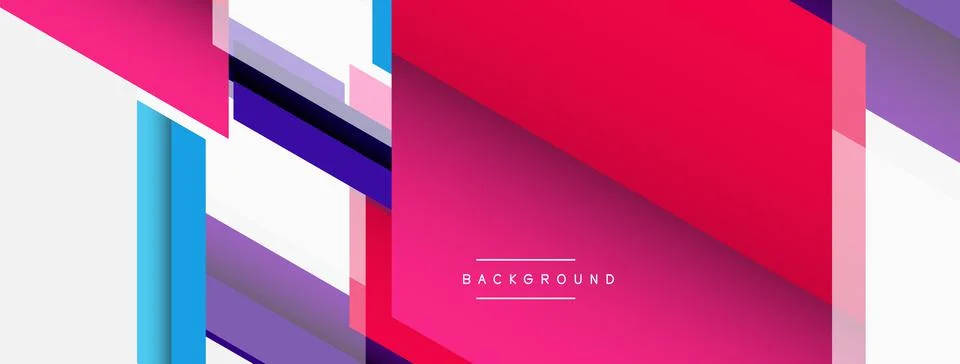 Background. Geometric diagonal square shapes and lines abstract composition Stockillustratie