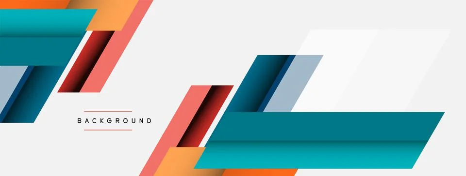 Background. Geometric diagonal square shapes and lines abstract composition Stockillustratie