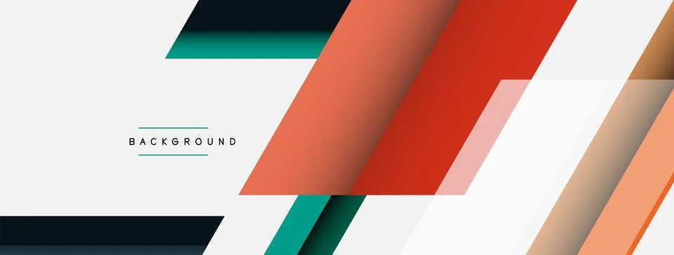 Background. Geometric diagonal square shapes and lines abstract composition 库存插图