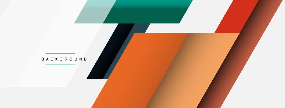 Background. Geometric diagonal square shapes and lines abstract composition Stockillustratie