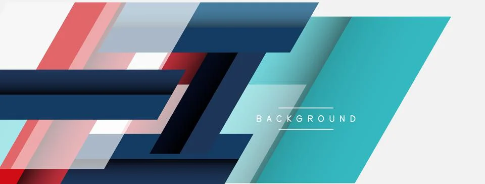 Background. Geometric diagonal square shapes and lines abstract composition Stockillustratie