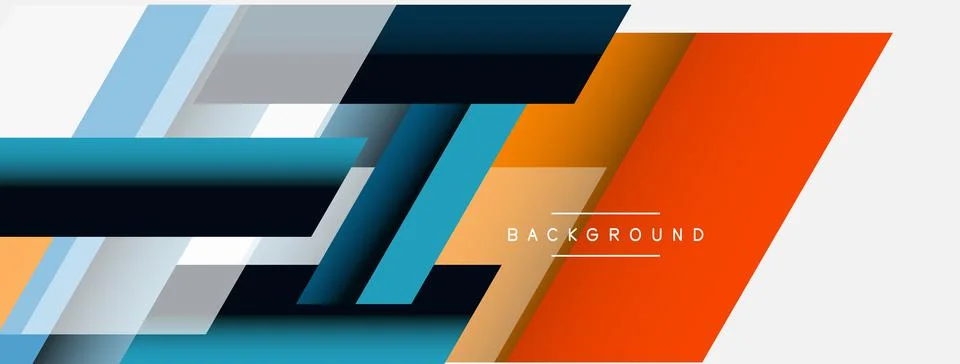 Background. Geometric diagonal square shapes and lines abstract composition イラスト素材