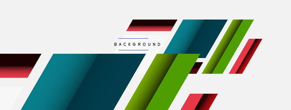 Background. Geometric diagonal square shapes and lines abstract composition Stock Illustration