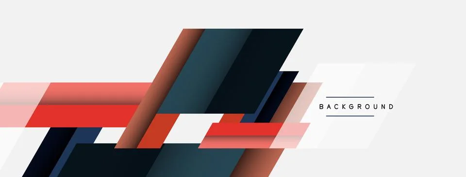 Background. Geometric diagonal square shapes and lines abstract composition 库存插图