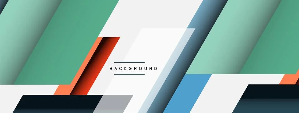 Background. Geometric diagonal square shapes and lines abstract composition Stockillustratie