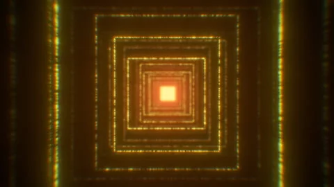Background Geometric Motion Shapes Square Forms Abstract Geometric Tunnel Stock-Footage 152088439