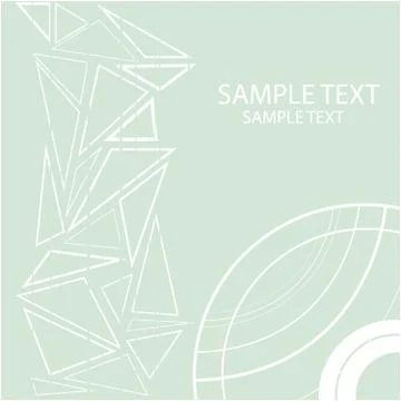 Background with geometric objekts and blue circles Stock Illustration