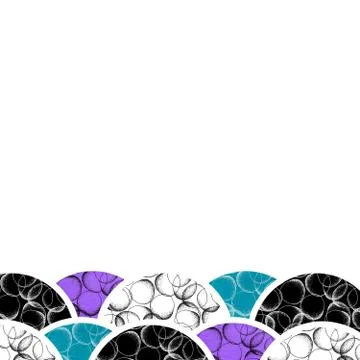 Background of geometric round shapes filled dots Stock-Illustration