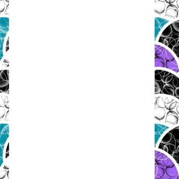 Background of geometric round shapes filled dots Stock Illustration