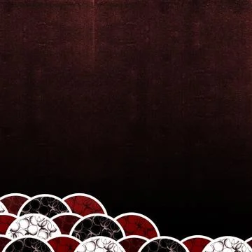 Background of geometric round shapes filled dots Stock-Illustration