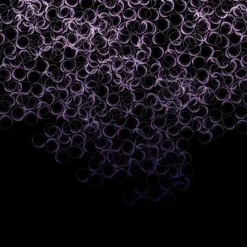 Background of geometric round shapes filled dots Illustrazione stock