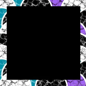 Background of geometric round shapes filled dots Stock Illustration