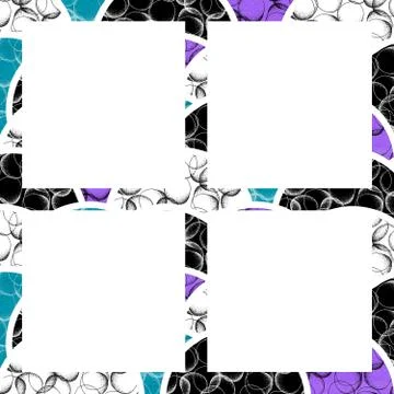 Background of geometric round shapes filled dots Stock Illustration